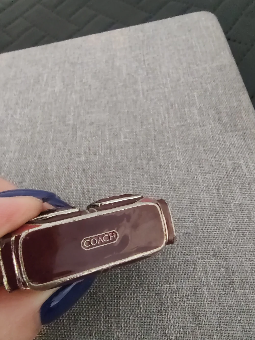 Coach vintage enamel handbag keychain charm EUC